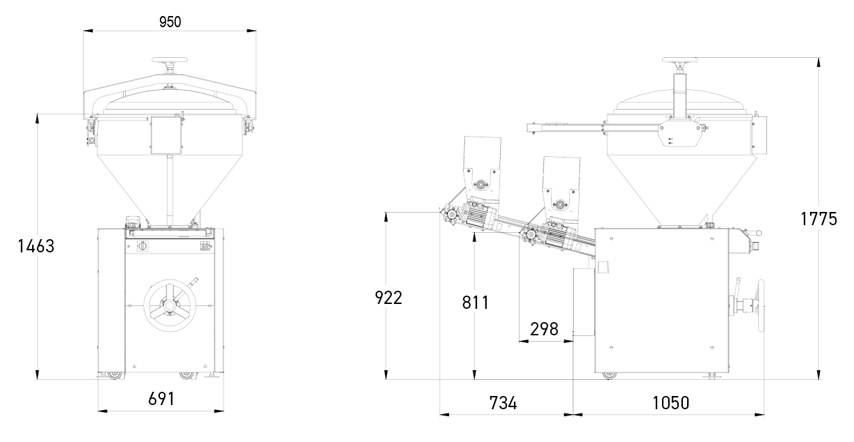 Technical drawingPe50P